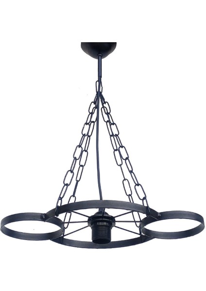 Siyah Tekerlekli Dekoratif Avize, Ferforje ve Rustik Tarz Balkon ve Bahçe Dekoru modelleri