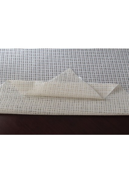 Şeffaf, Silinebilir, Hasır Desenli, Hijyenik Pvc Masa Örtüsü, Bej Renk fırsatları