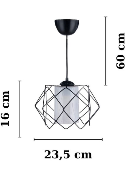 Modern Siyah ve Beyaz Mika Camlı Çok Kare Avize Seti (2 Adet) fiyatları