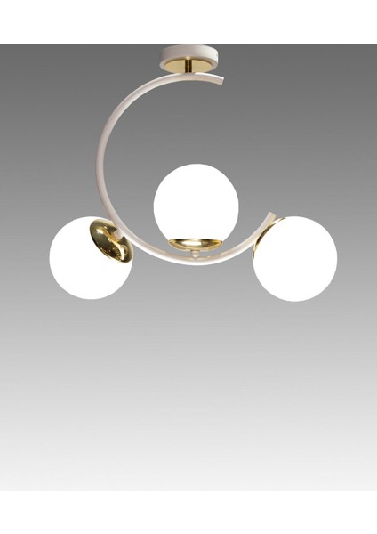 3'lü Beyaz Lambalı Modern Plafonyer Avize, Şık ve Zarif Aydınlatma Parçası fiyatları