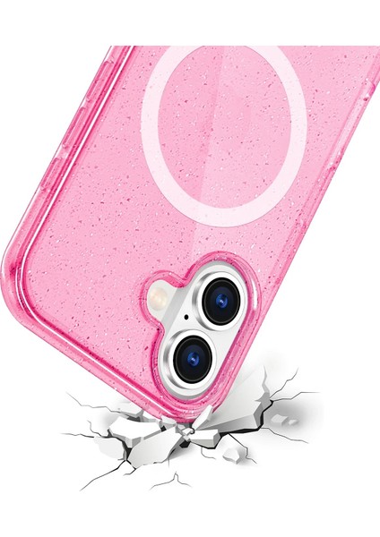 Apple iPhone 16 Star Magsafe Kapak - Pembe - MRS6332-4099 modelleri