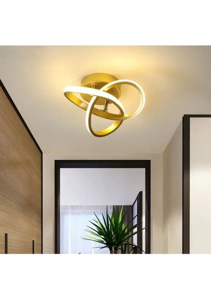 Şık Boomerang LED Avize, Gün Işığı, Eskitme Gold, Modern Tasarım fiyatları