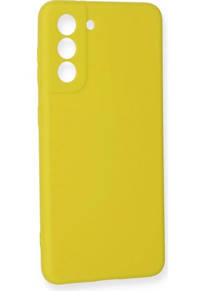 Samsung Galaxy S21 Fe Kılıf Nano Içi Kadife Silikon - Sarı modelleri