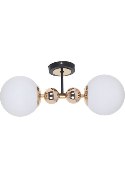 Siyah ve Altın Detaylı Camlı Modern Avize, Şık ve Zarif Tasarım. fiyatları