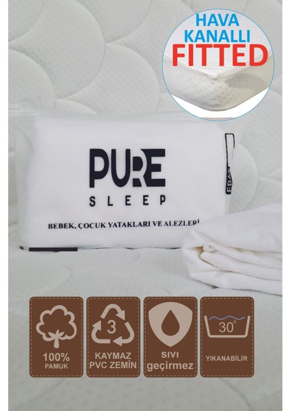 Yumuşak ve Hava Alan Çocuk Yatak Alezi, Su Geçirmez, Rahat Kullanım