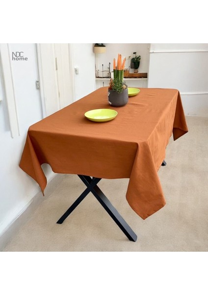 Keten Tarçın Düz Masa Örtüsü, Şık ve Zarif Ev Dekorasyonu Için Mükemmel Seçim indirimleri
