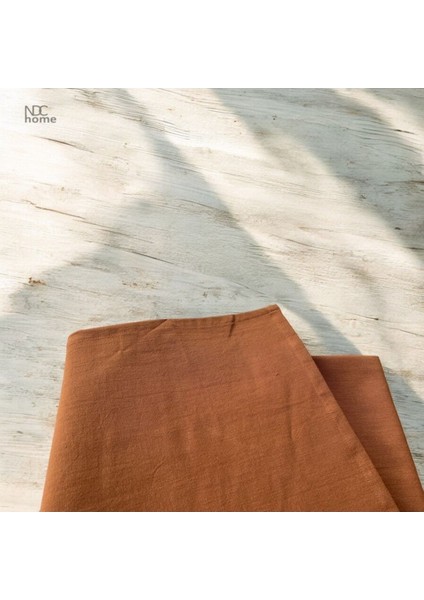 Keten Tarçın Düz Masa Örtüsü, Şık ve Zarif Ev Dekorasyonu Için Mükemmel Seçim