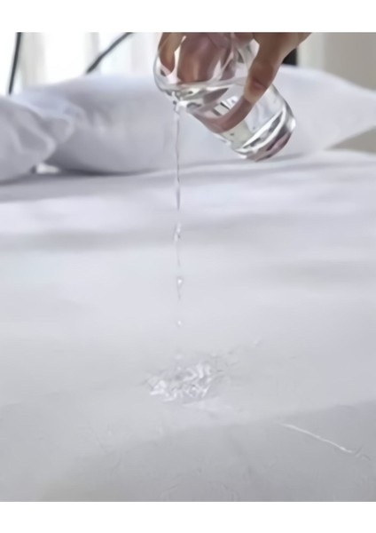 Yumuşak ve Dayanıklı %100 Pamuk Su Geçirmez Yatak Koruyucu, Beyaz Renk modelleri