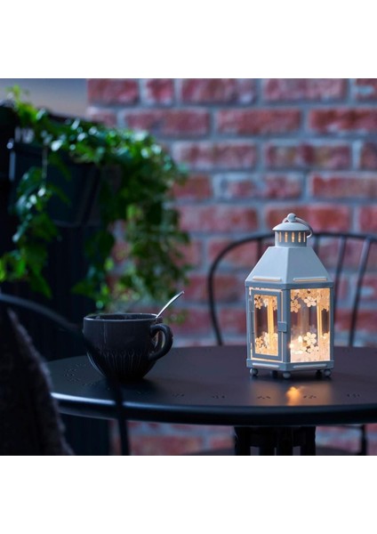 Beyaz 21 cm Metal El Feneri, Dayanıklı ve Şık Tasarım fırsatları