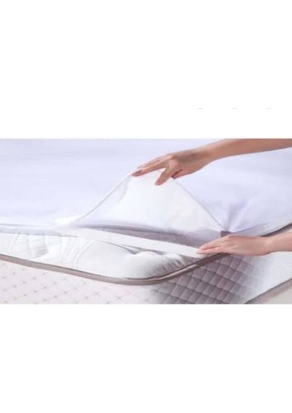 Çift Kişilik Sıvı Geçirmez Kumaş Alez, Beyaz, Konfor ve Koruma Sunar
