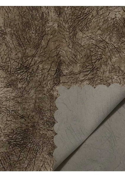 Kahverengi Kadife Üst Kumaş Süngerli Alt Doku Koltuk Örtüsü Damarlı Desen fiyatları