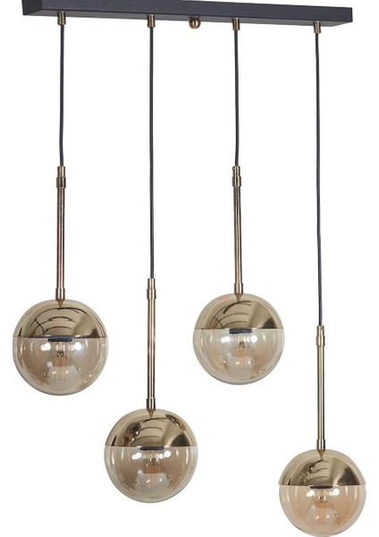 Gold ve Siyah Detaylı Şık Tasarım Sarkıt Avize, Modern Dekorasyon Için Ideal. fiyatları