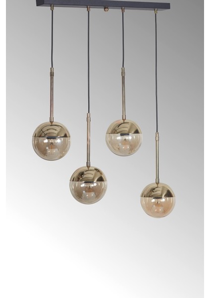 Gold ve Siyah Detaylı Şık Tasarım Sarkıt Avize, Modern Dekorasyon Için Ideal. modelleri