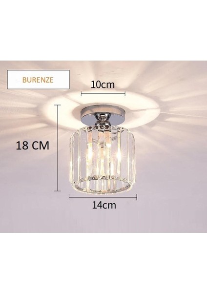 Şık Modern Kristal Taşlı Krom Tavan Avizesi, Büyük Boy, Bej Renk modelleri