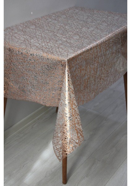 Şeffaf Pvc Masa Örtüsü, Çapraz Desen, Dayanıklı ve Şık Tasarım