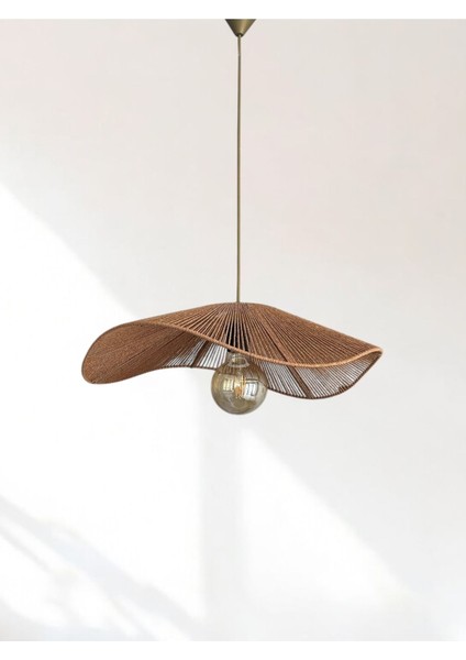 El Yapımı Bohem Kahverengi Asimetrik Avizehâşir