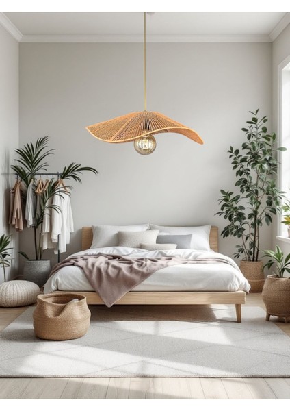 El Yapımı Bohem Kahverengi Asimetrik Avizehâşir fırsatları