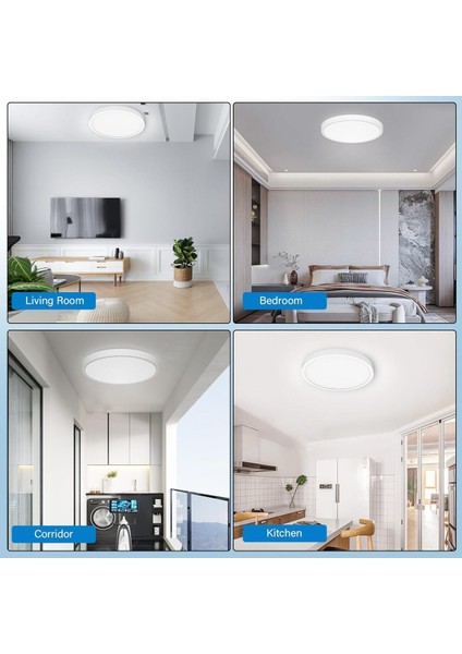 Büyük Boy Metal Kasa 24W LED Avize, Şık ve Modern Tavan Aydınlatması modelleri