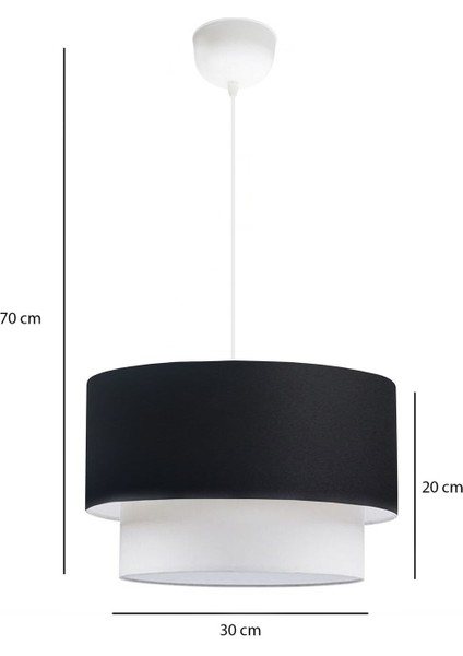 30 cm Siyah Pasta Sarkıt, Şık ve Güncel Dekorasyon Detayı modelleri