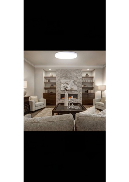 Modern LED Tavan Armatürü, 25CM Çap, 6500K Beyaz Işık, Trafolu ve Şık Tasarım fırsatları
