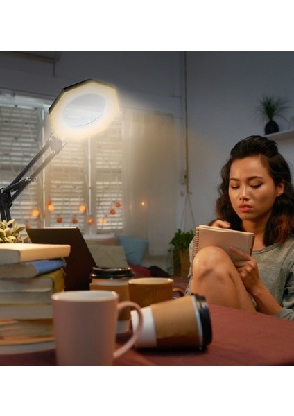 72 LED Yuvarlak Masa Lambası, Ayarlanabilir Şiddet ve Renk Seçeneği, USB Bağlantılı fırsatları