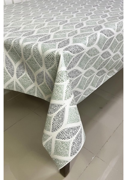 Yeşil Pvc Kaymaz Elyaf Tabanlı Silinebilir Masa Örtüsü