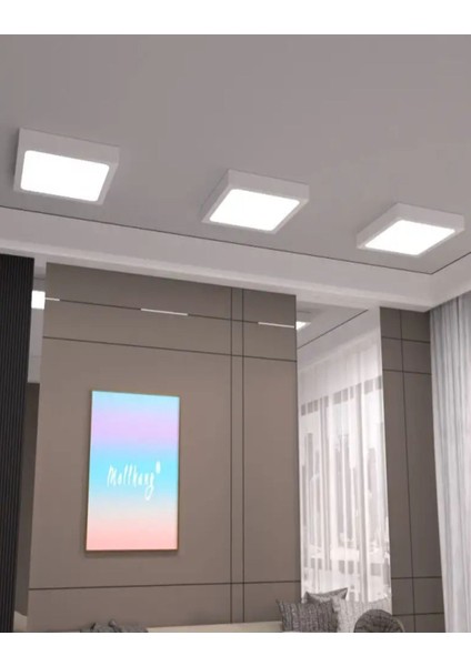 Beyaz Kare LED Panel Spot Aydınlatma, Koridor, Balkon, Hol Için, 6500K fiyatları