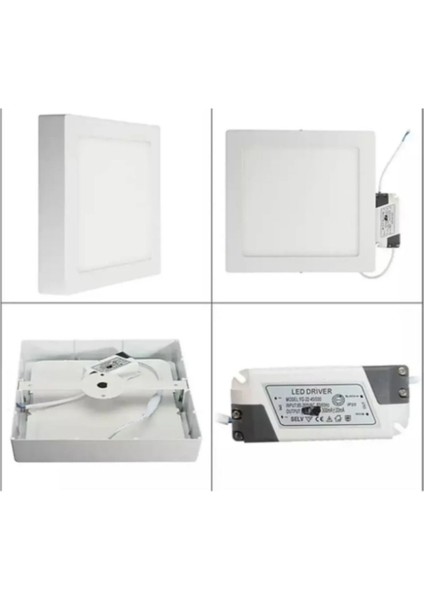 Beyaz Kare LED Panel Spot Aydınlatma, Koridor, Balkon, Hol Için, 6500K indirimleri