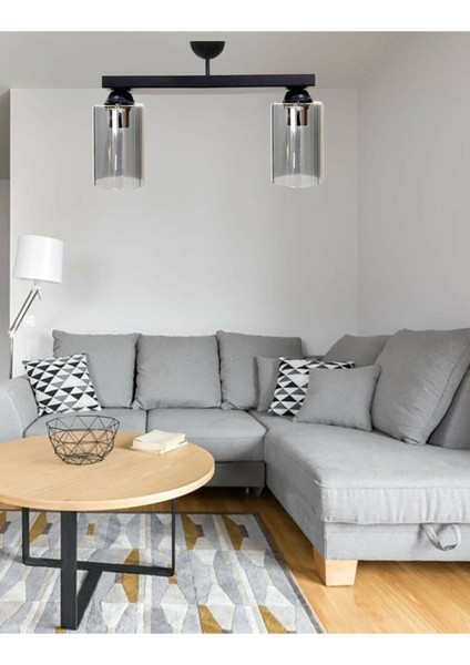 Şık Siyah Modern Spor Üçlü Plafonyer Avize, Evinize Zarif Dokunuş modelleri