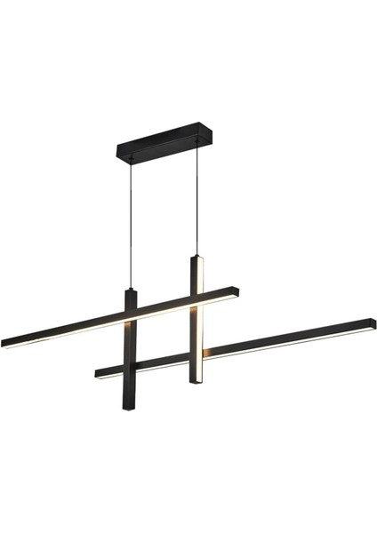 Modern 4 Çubuk Siyah Sarkıt Aydınlatma, Şık ve Zarif Tasarım
