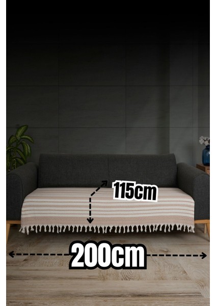 Bej Pamuk Koltuk ve Çekyat Örtüsü 115X200 cm Oturma Alanını Güzelce Kaplar fiyatları