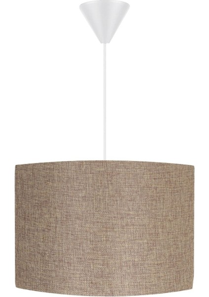 30CM Retro Bej Kumaş Sarkıt Avize, Şık ve Modern Tasarım