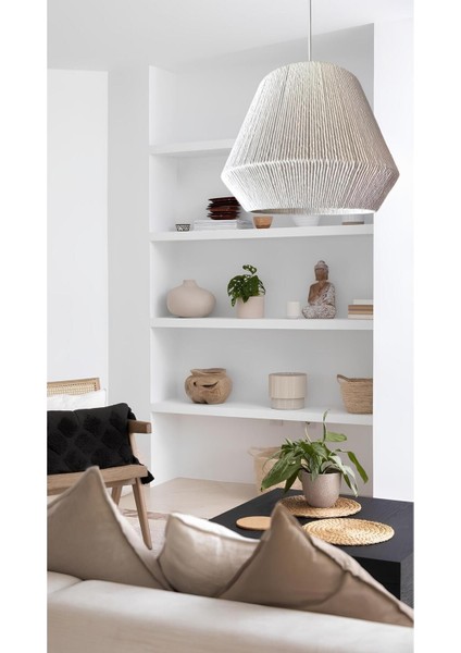 Beyaz Çevre Dostu Modern Avize, Şık ve Ekonomik Aydınlatma Alternatifi