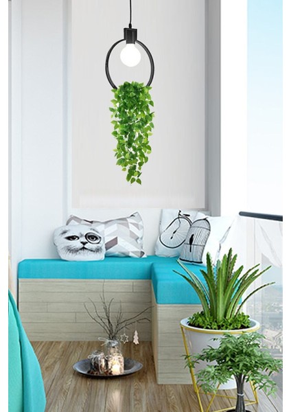 Siyah Ferforje Saksı ve Avize Dekoratif, Ofis ve Balkon Için Şık Tasarım fırsatları