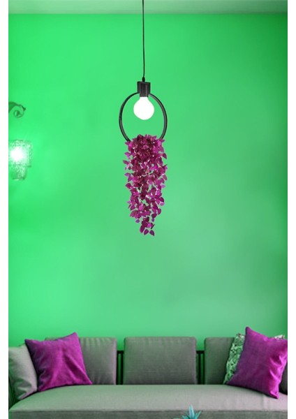 Siyah Ferforje Saksı ve Avize Dekoratif, Ofis ve Balkon Için Şık Tasarım indirimleri