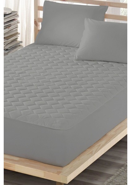 Renkli, Sıvı Geçirmez, Pamuklu, Kapitoneli, Fit, Gri, Çift Kişilik Yatak Koruyucu fiyatları