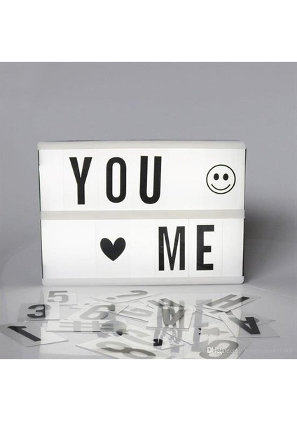 Sinematik Lightbox Dekorasyon Aydınlatma Aksesuarları (A5 Boyut) fırsatları