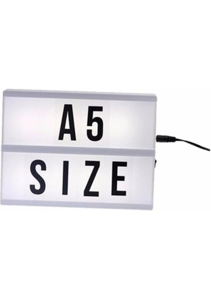Sinematik Lightbox Dekorasyon Aydınlatma Aksesuarları (A5 Boyut)