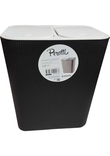 Şık Siyah Çöp Kovası - Modern ve Pratik Tasarım