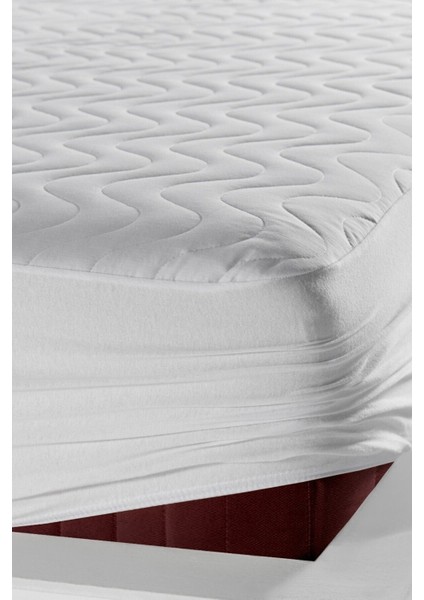 Yatak Koruyucu, Pamuklu, Lastikli, Kapitone, Sıvı Geçirmez, Konforlu, Beyaz indirimleri