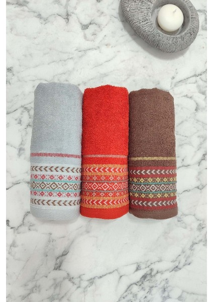 Yumuşak %100 Pamuklu 30X50 cm 3'lü Mutfak El Havlu Seti, Şık ve Kullanışlı