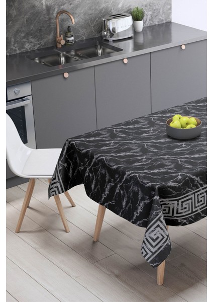 Yıkanabilir, Silinebilir, Leke Tutmaz, Kumaş Görünümlü Masa Örtüsü, Şık ve Hijyenik Kullanım
