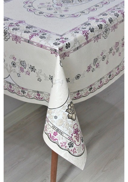 Elyaflı, Silinebilir, Pvc, 120X160, Hazır Masa Örtüsü, Mor Renkli. fiyatları