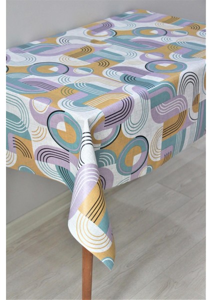 Yeşil Elyaf Astarlı Silinebilir Pvc Muşamba Masa Örtüsü