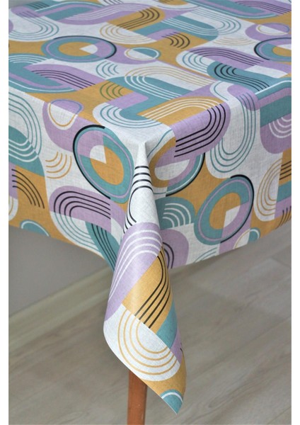 Yeşil Elyaf Astarlı Silinebilir Pvc Muşamba Masa Örtüsü modelleri