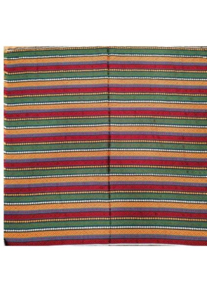 Turuncu Yün Dokuma Şal Kuşak, Yöresel Bel Kemeri, Dekoratif Kumaş