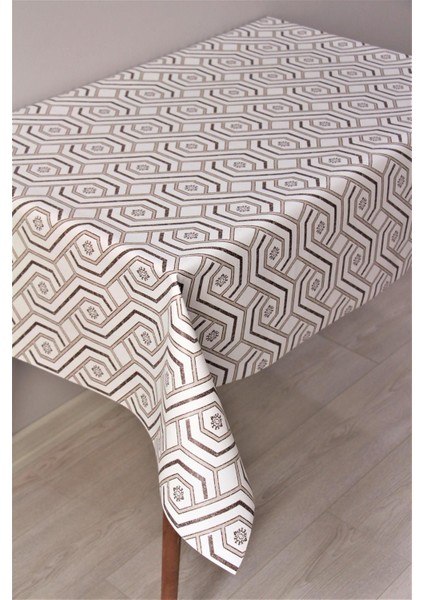 Elyaflı, Astarlı, Silinebilir Pvc Masa Örtüsü, Kahverengi, Şık ve Dayanıklı. fiyatları