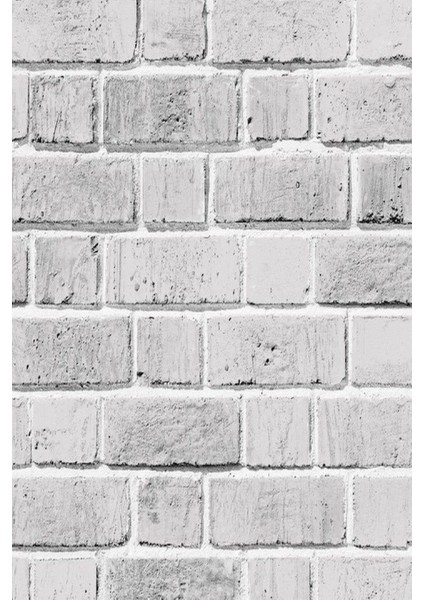 Gri Taş Desenli Tuğla Görünümlü Duvar Kağıdı, 5 M², Şık ve Doğal Görünüm