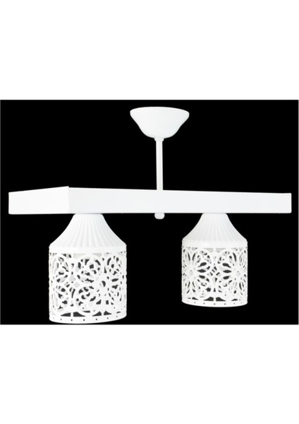 Şık Ikili Spor Tarzı Modern Retro Rustik Avize Beyaz Renk fırsatları