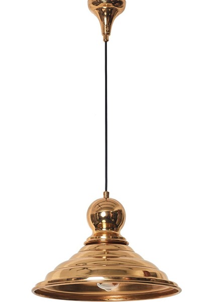 Şık Altın Renkli Tekli Tasarım Sarkıt Avize ile Evinize Zarafet Katın fiyatları